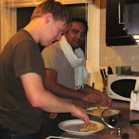 Indisch Kochen und Essen (mit dem Händen)